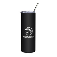 Stainless Steel Black Logo Tumbler - HONEY BADGER®