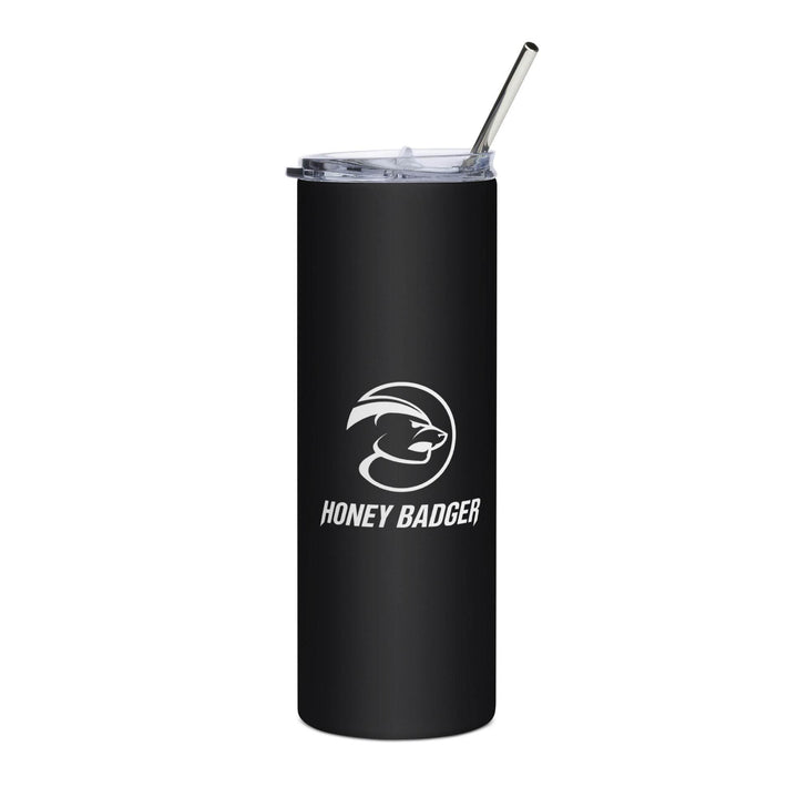 Stainless Steel Black Logo Tumbler - HONEY BADGER®