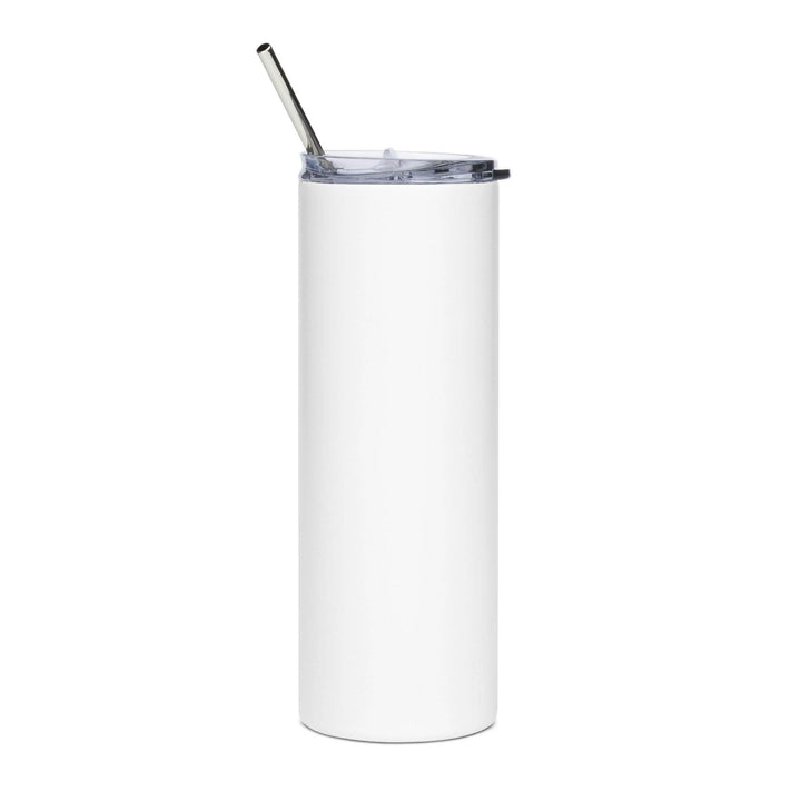 Stainless Steel White Logo Tumbler - HONEY BADGER®