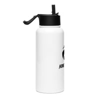 Stainless Steel Water Bottle with Straw Lid - HONEY BADGER®