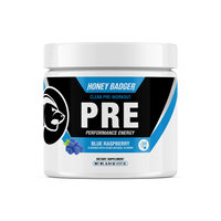 Vegan Pre-Workout Blue Raspberry by HONEY BADGER®