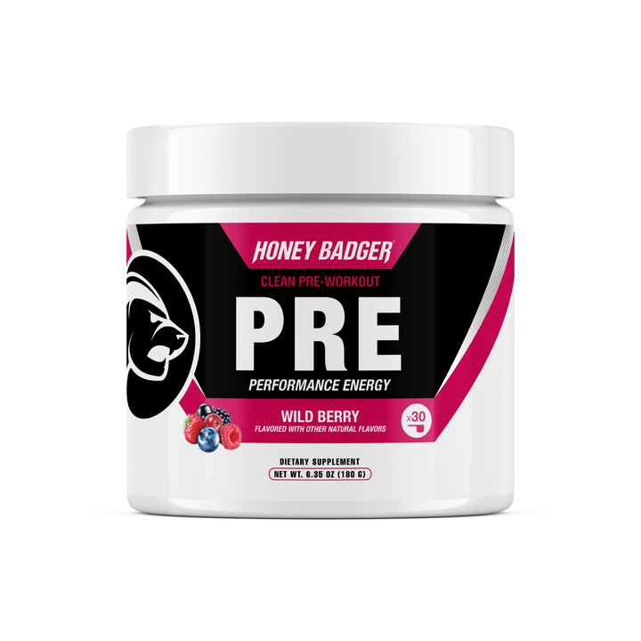 Vegan Pre-Workout Wild Berry by HONEY BADGER®